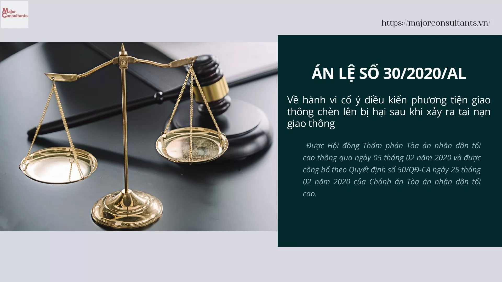 Precedent No. 30/2020/AL