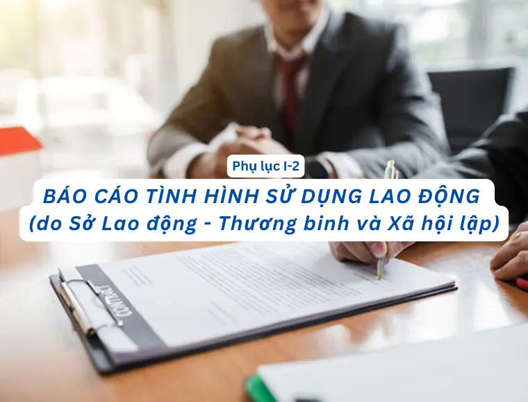 Phụ Lục I.2 Báo Cáo Tình Hình Sử Dụng Lao Động (Do Sở Lao Động - Thương Binh Và Xã Hội Lập)
