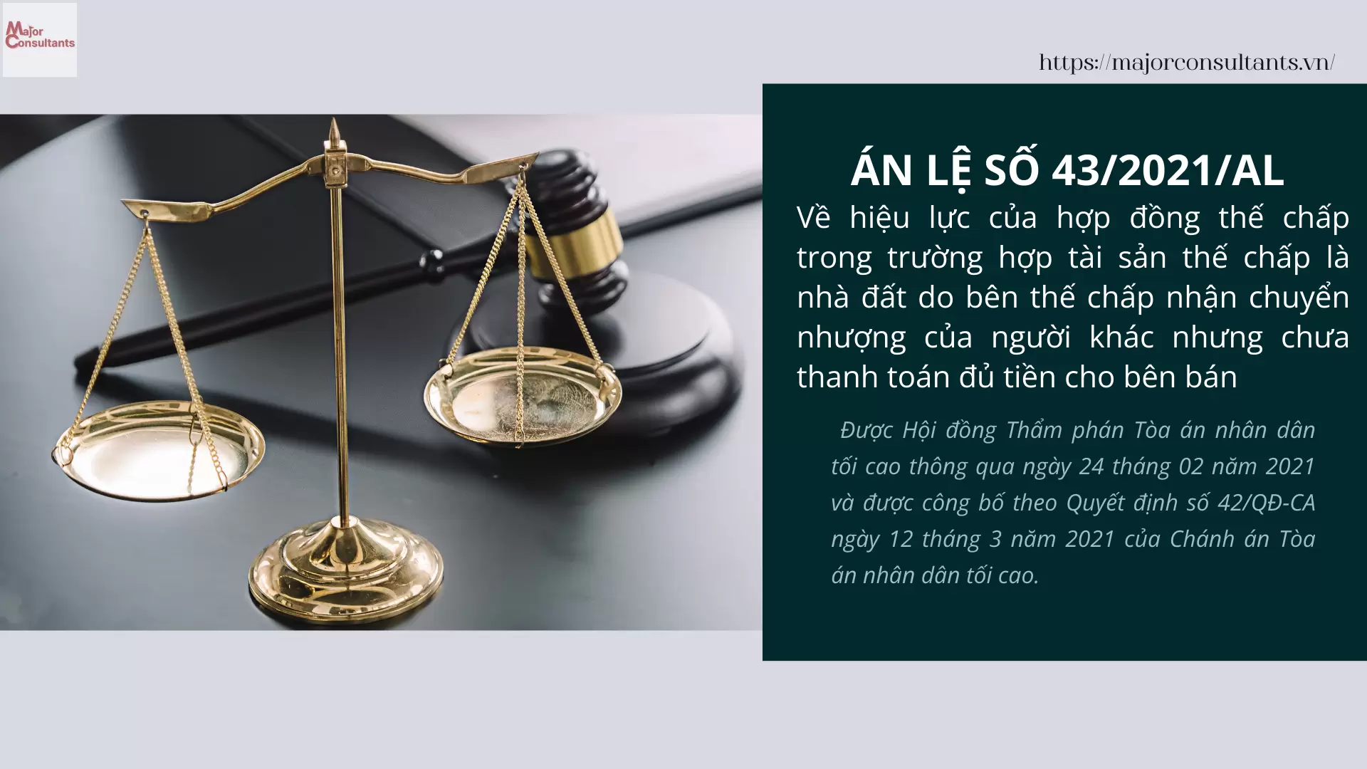 Precedent No. 43/2021/AL