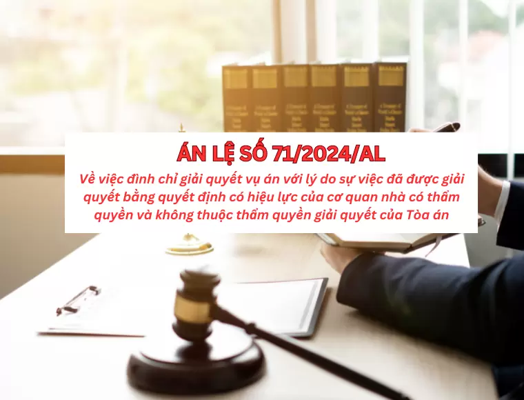 Án Lệ Số 71/2024/AL