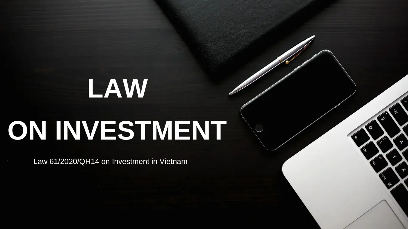 Law on Investment No. 61/2020/QH14 of 2020