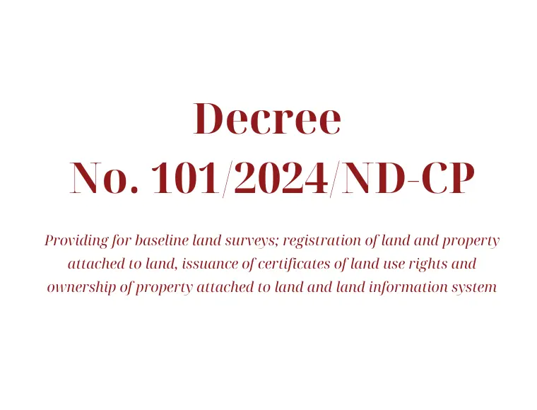 Decree No. 101/2024/ND-CP 