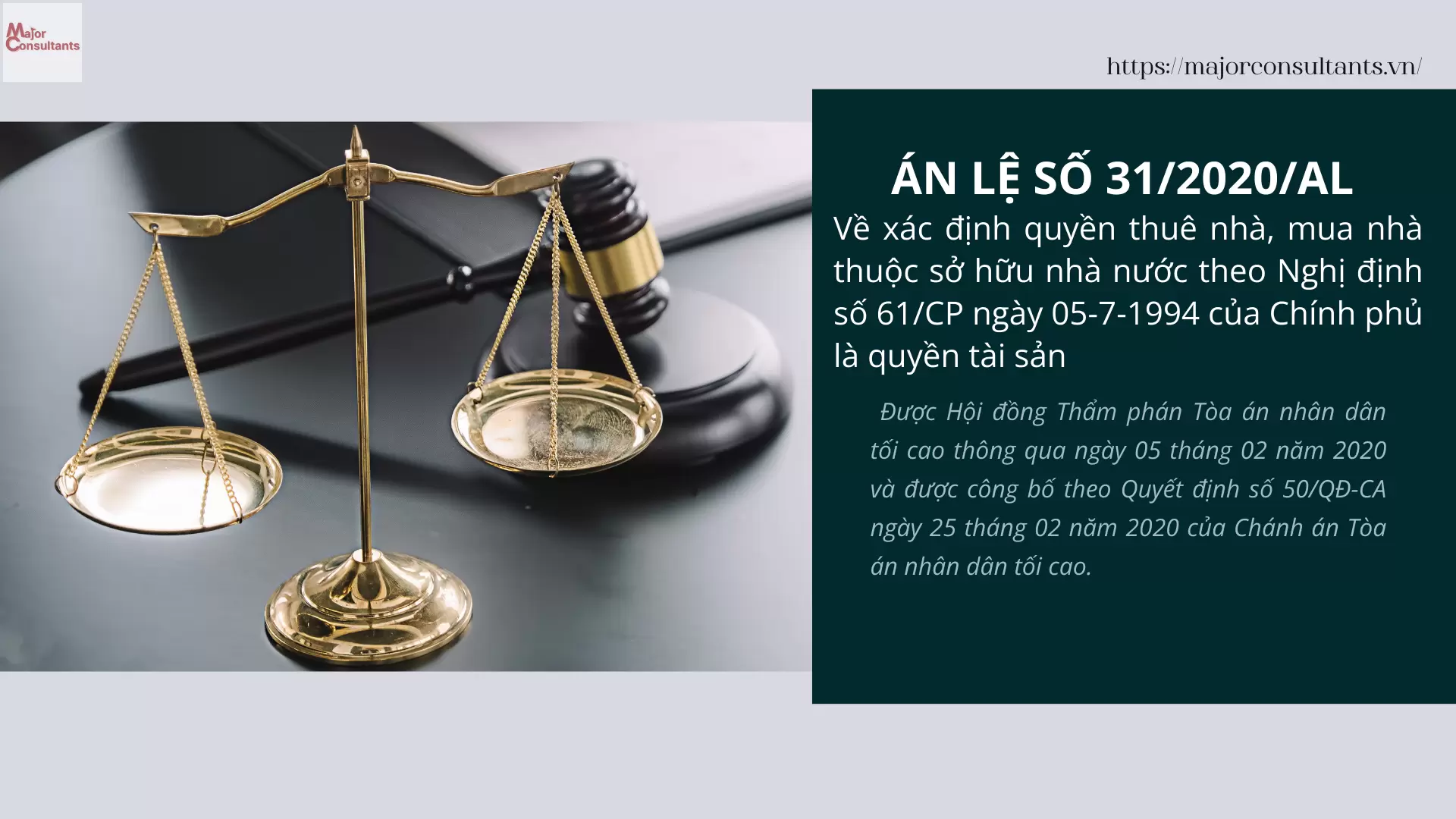 Precedent No. 31/2020/AL