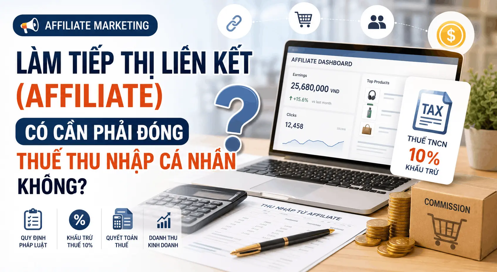 LÀM TIẾP THỊ LIÊN KẾT (AFFILIATE) CÓ CẦN PHẢI ĐÓNG THUẾ THU NHẬP CÁ NHÂN KHÔNG?
