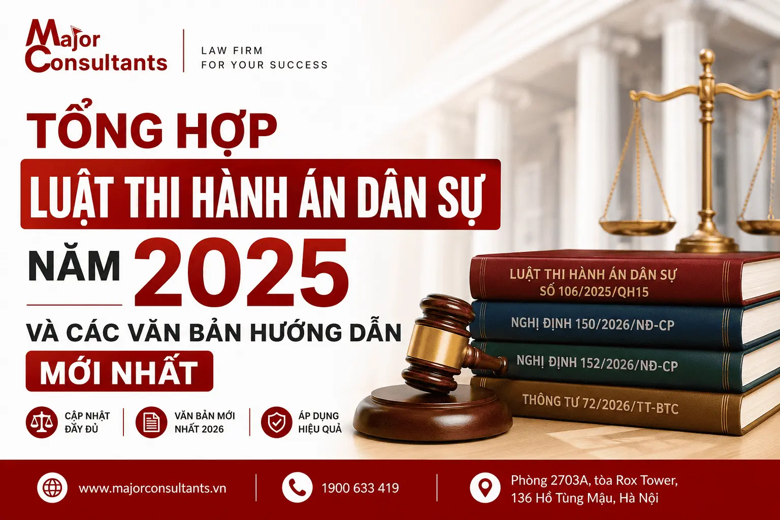 TỔNG HỢP LUẬT THI HÀNH ÁN DÂN SỰ NĂM 2025 VÀ CÁC VĂN BẢN HƯỚNG DẪN MỚI NHẤT