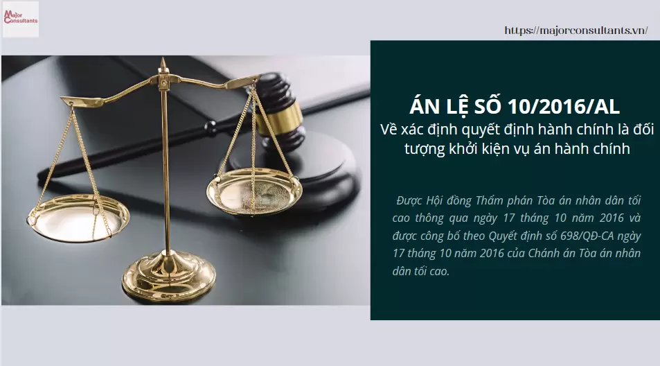 Precedent No. 10/2016/AL