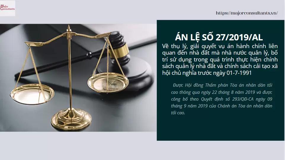 Án Lệ Số 27/2019/AL