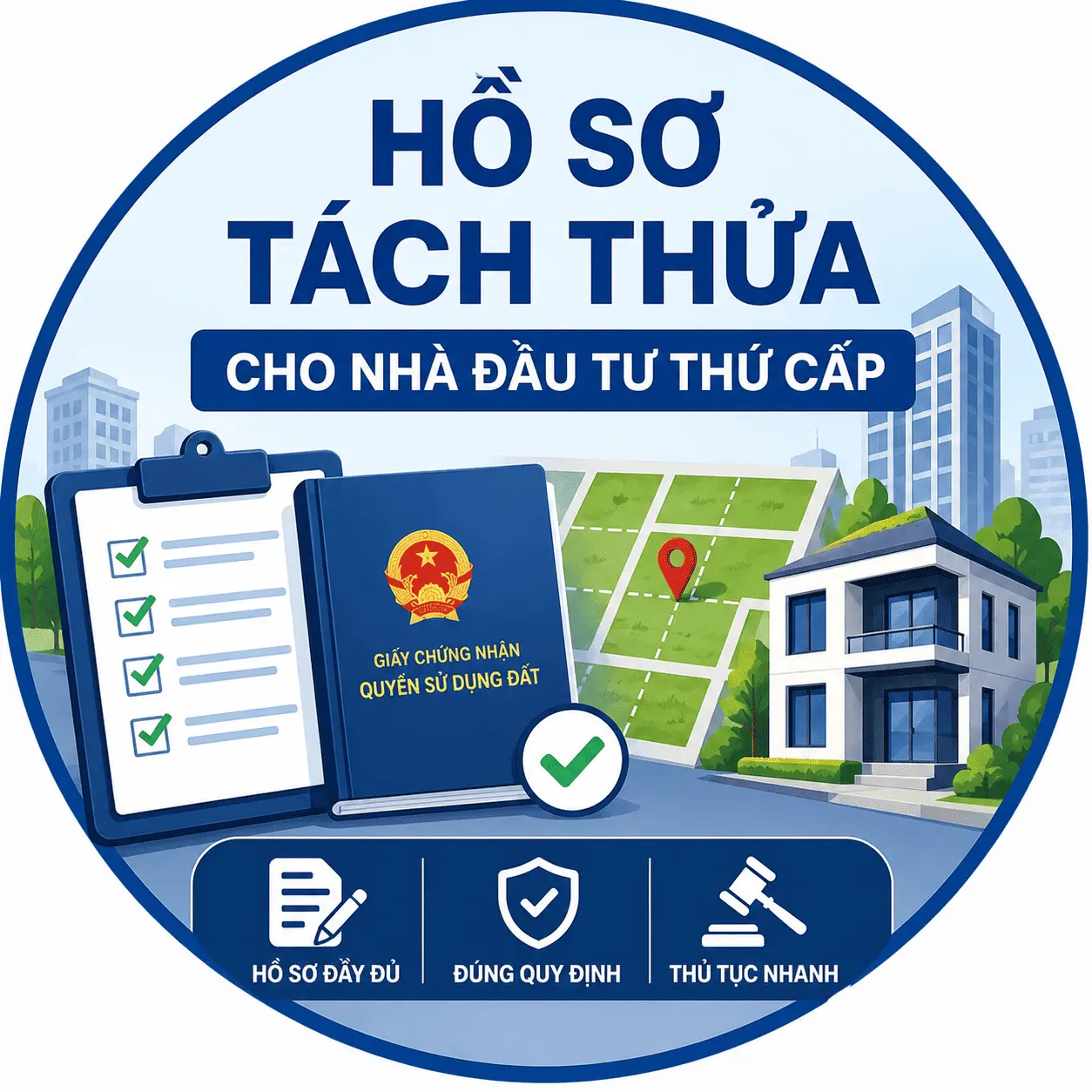 THÀNH PHẦN HỒ SƠ TÁCH THỬA CHO NHÀ ĐẦU TƯ THỨ CẤP BAO GỒM NHỮNG GÌ ?