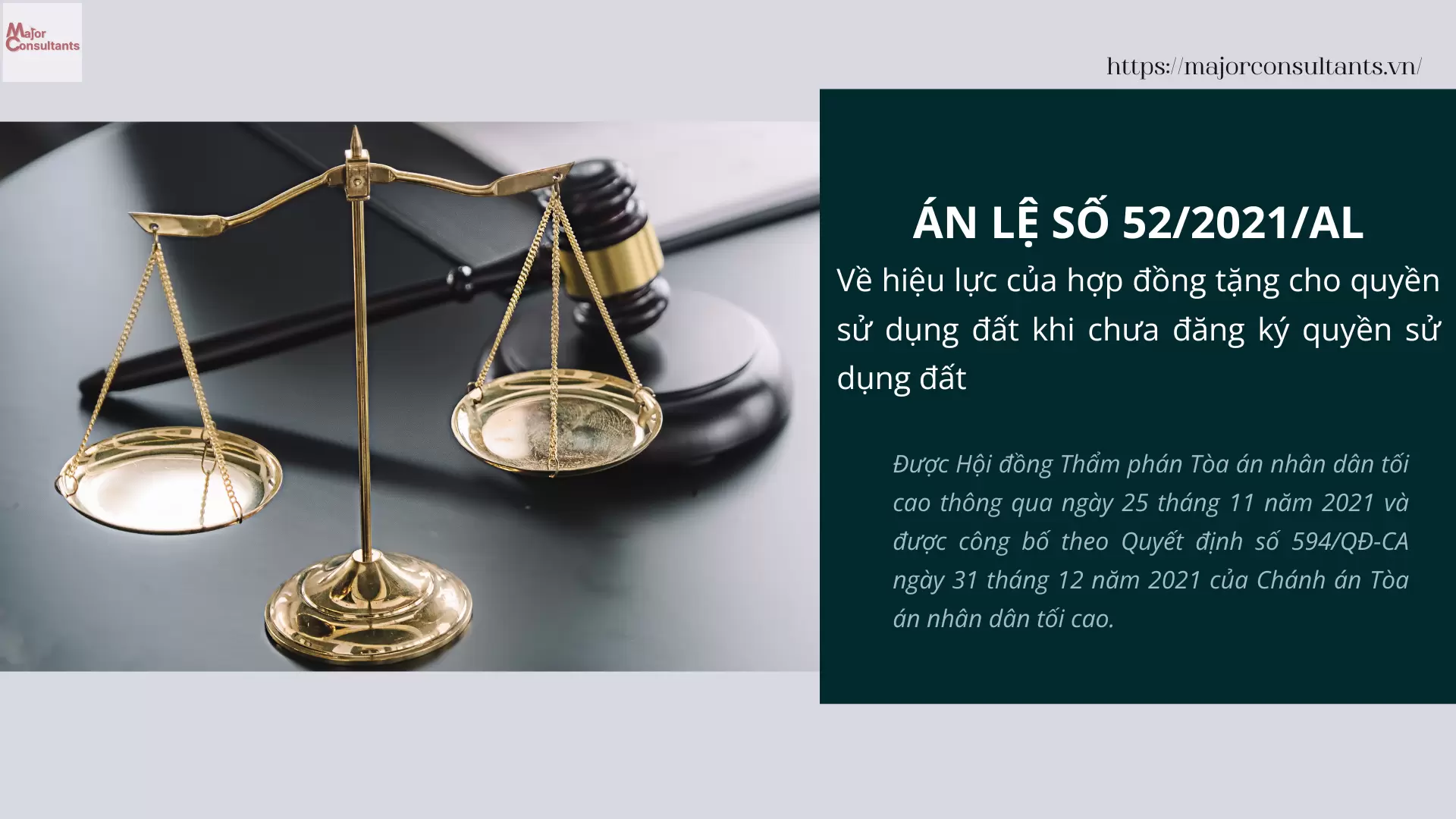 Precedent No. 52/2021/AL