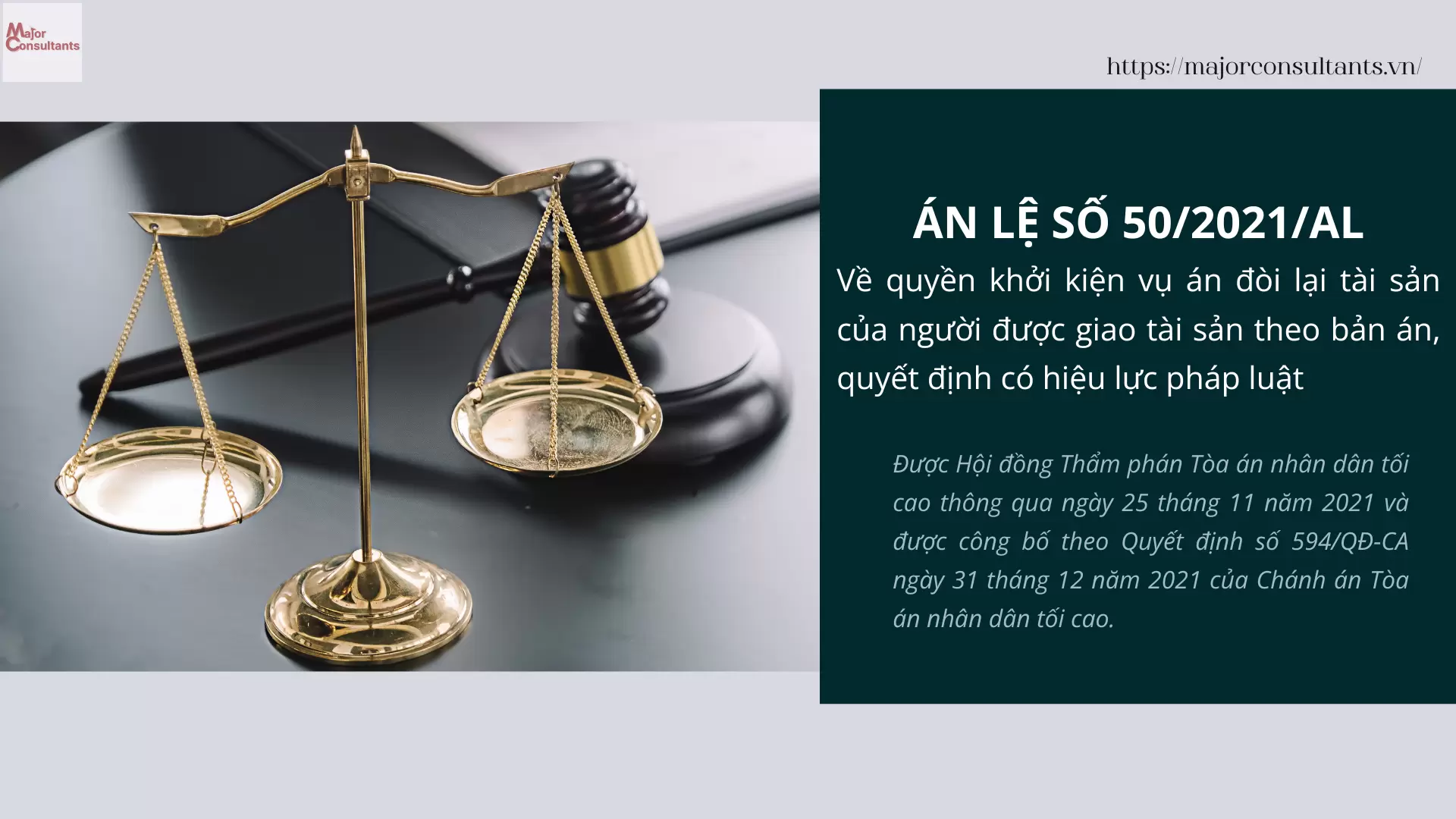 Án Lệ Số 50/2021/AL