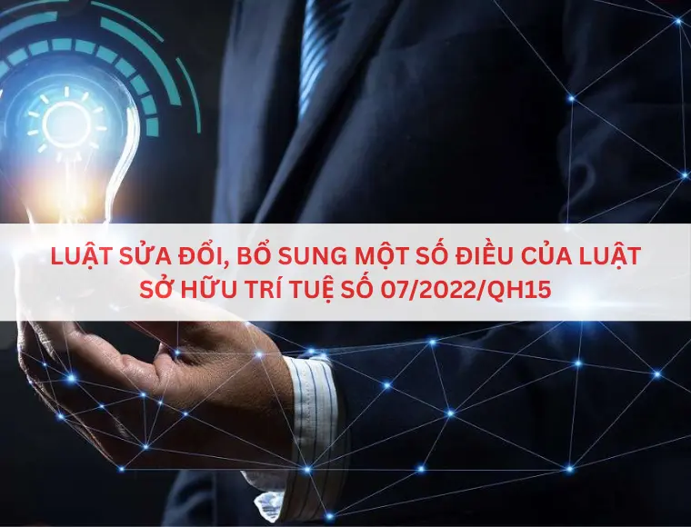 Luật Sửa Đổi, Bổ Sung Một Số Điều Của Sở Hữu Trí Tuệ Số 07/2022/QH15  