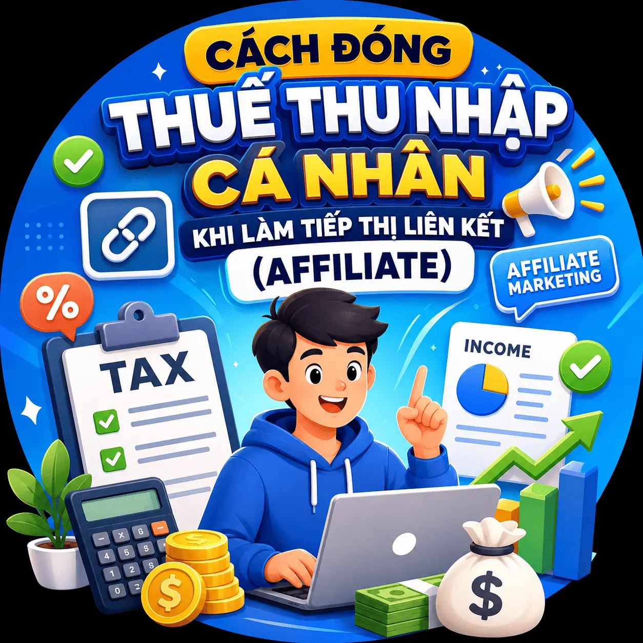 CÁCH ĐÓNG THUẾ THU NHẬP CÁ NHÂN KHI LÀM TIẾP THỊ LIÊN KẾT (AFFILIATE)?