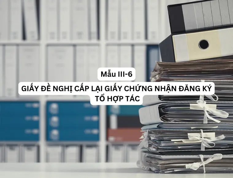 Mẫu III-6 Giấy đề nghị cấp lại Giấy chứng nhận đăng ký tổ hợp tác