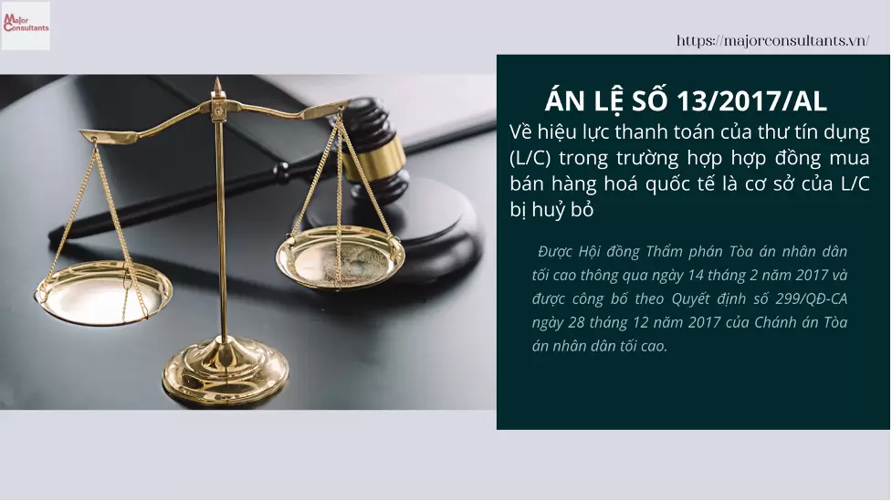 Án Lệ Số 13/2017/AL